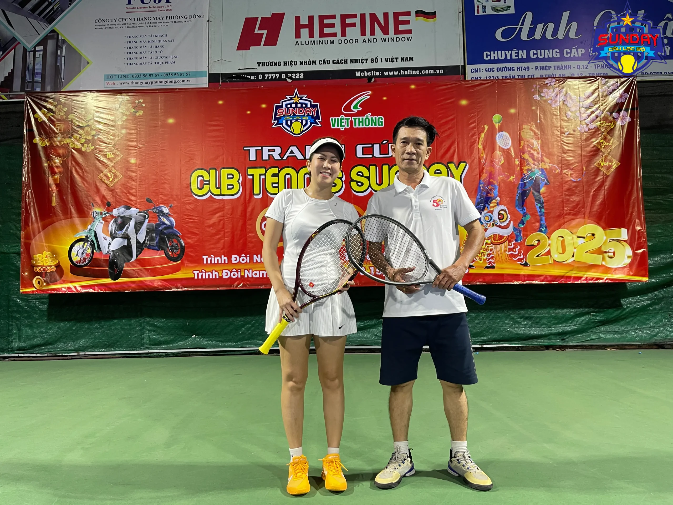Giải tranh cup CLB TENNIS SUNDAY Chúc Mừng Năm Mới ngày 18-01-2025