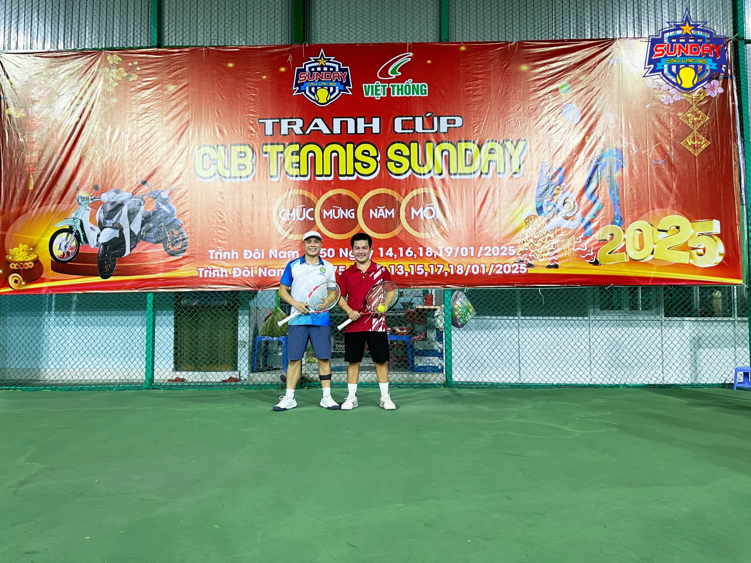 Giải Tennis Tranh Cúp CLB Sunday nhánh 1 ngày 16 tháng 01 năm 2025