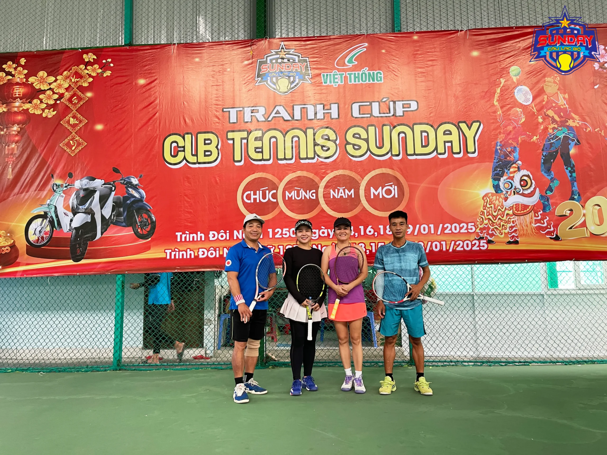 clbtennissunday - vận động viên thi đấu ngày 13-01-2025