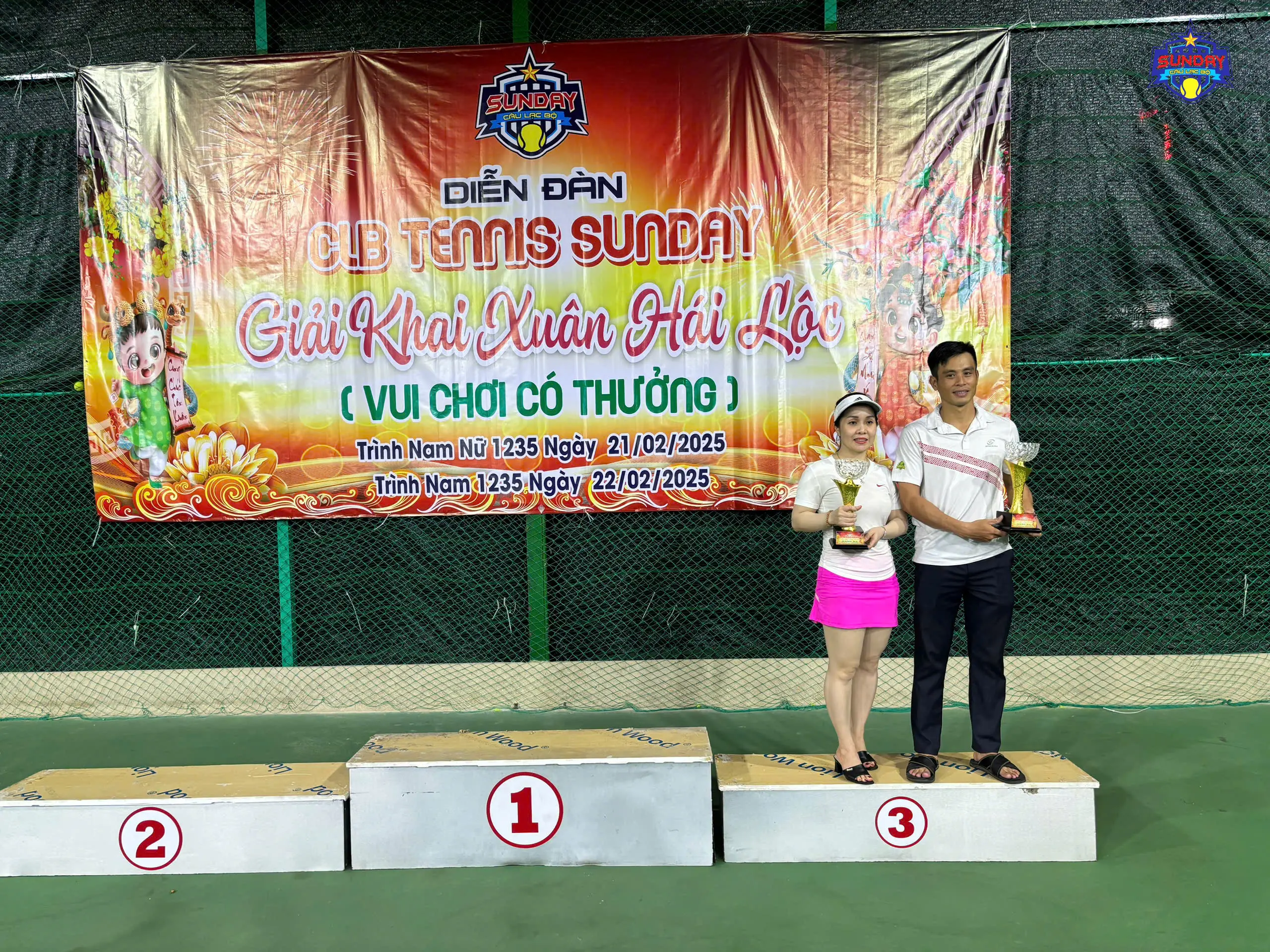 Hình Ảnh Giải Tennis Khai Xuân Hái Lộc Diễn Ra Ngày 21 Tháng 02 Năm 2025