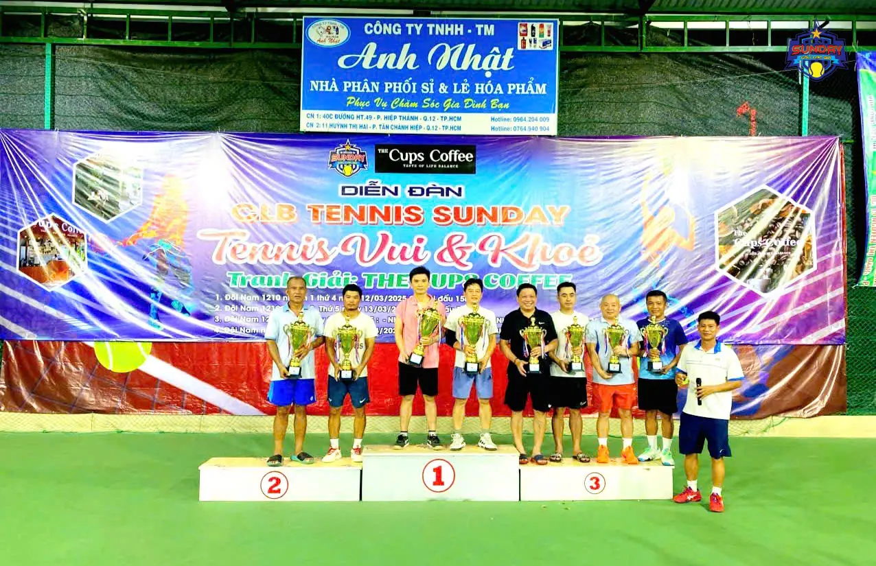 Giải Tennis "Vui và Khỏe" - Cặp Đôi Vô Địch Ngày 13/03/2025