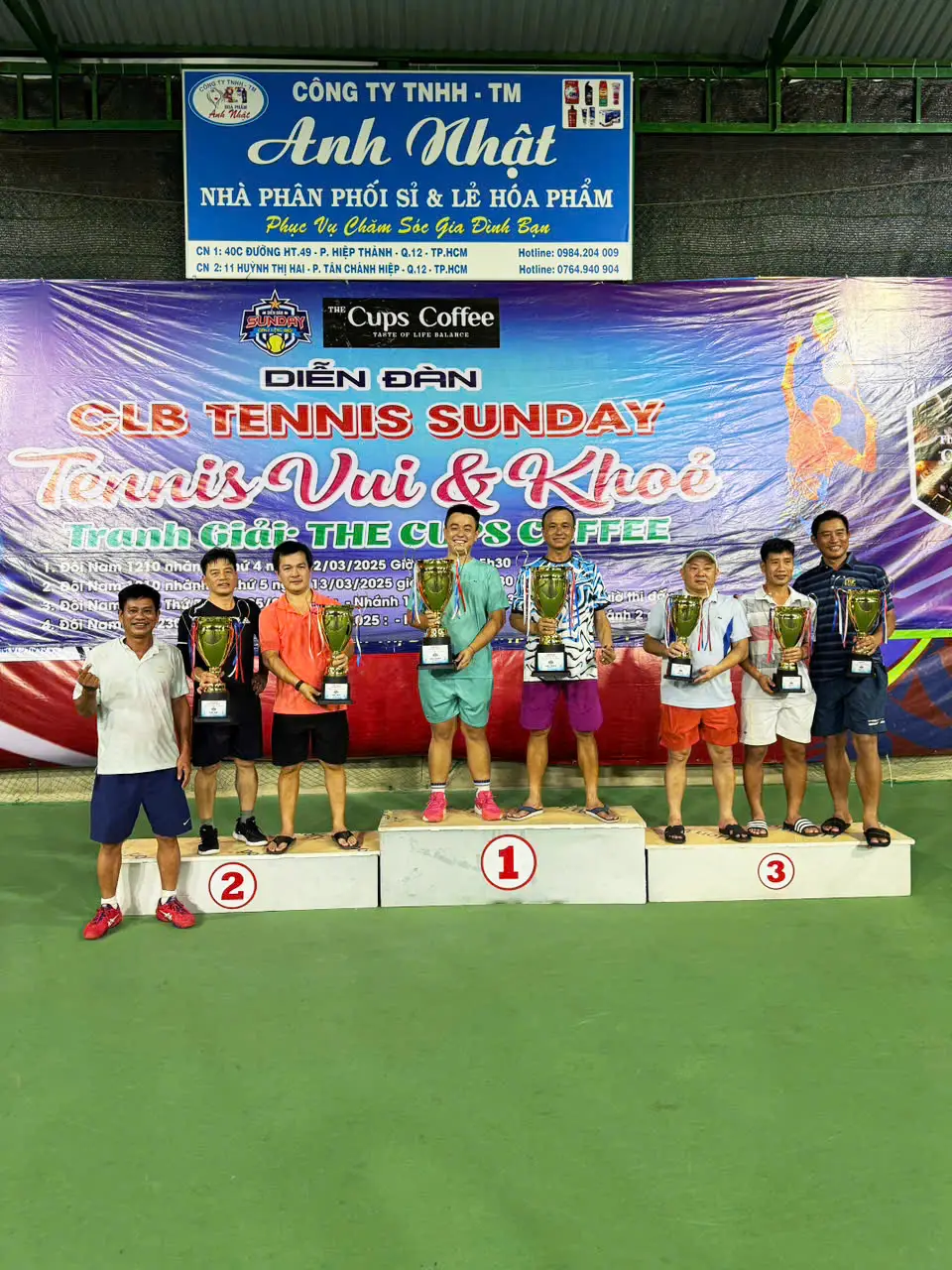 Giải tennis vui và khỏe cập đôi vô địch ngày 05th04nam2025