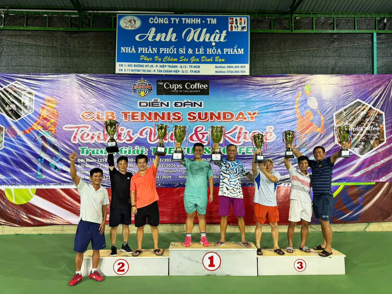 Giải tennis vui và khỏe cập đôi vô địch ngày 05th04nam2025