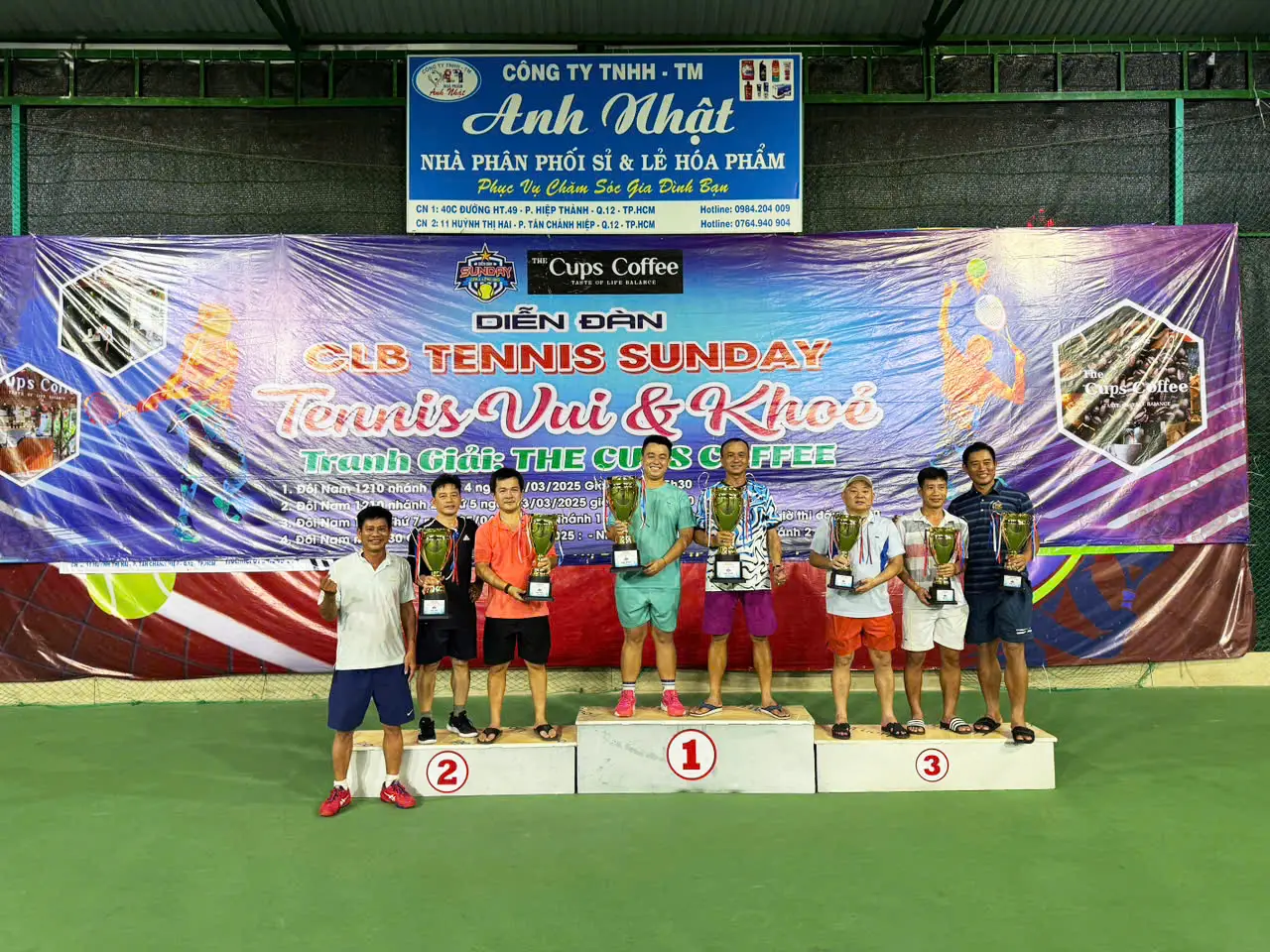 Giải tennis vui và khỏe cập đôi vô địch ngày 05th04nam2025