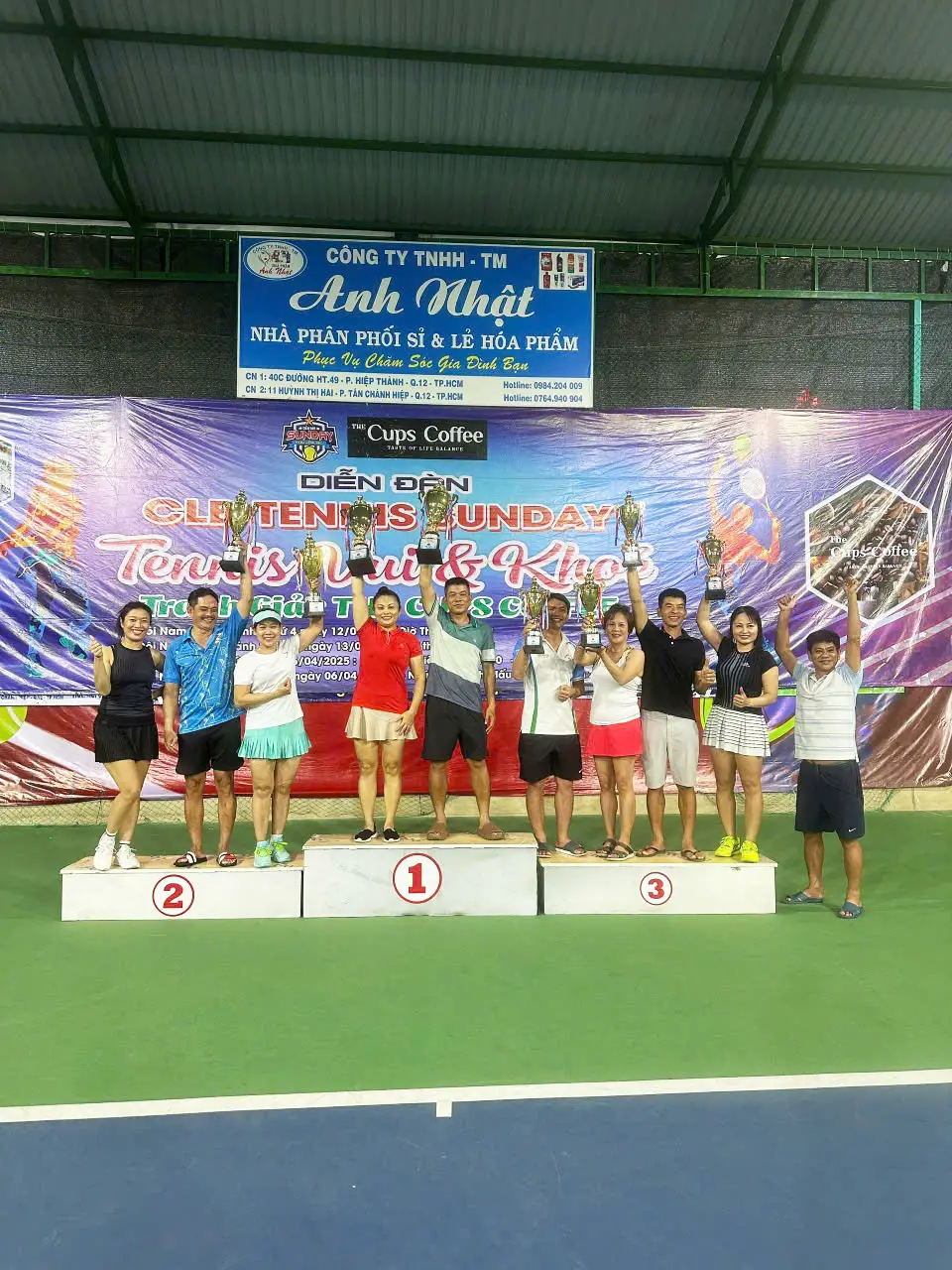 Giải tennis vui và khỏe cập đôi vô địch ngày 06th04nam2025
