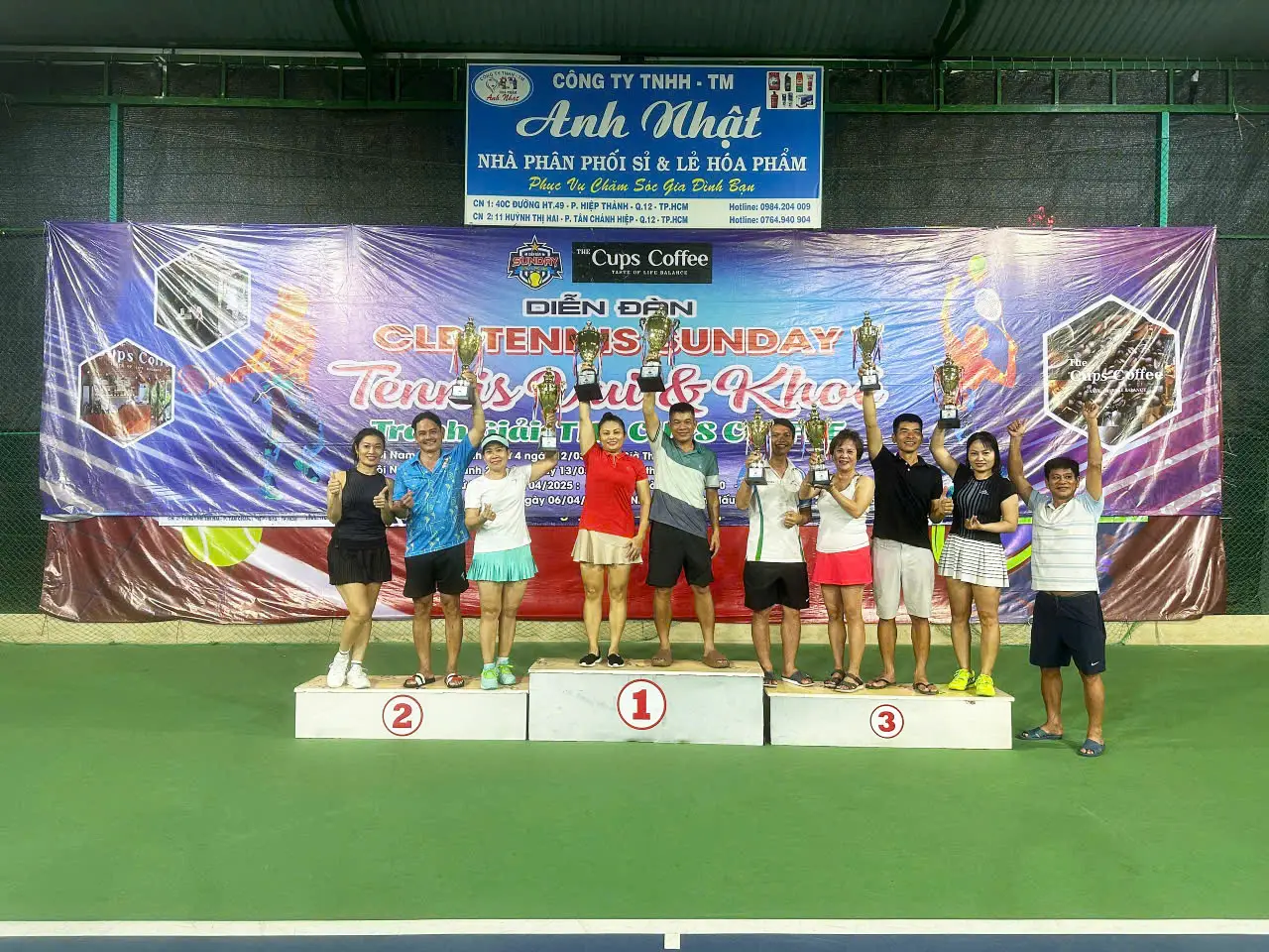 Giải tennis vui và khỏe cập đôi vô địch ngày 06th04nam2025